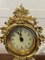 Reloj francés victoriano decorado dorado, década de 1860, Imagen 4