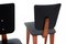 Mahogany and Black Lacquer Chairs by André Sornay, 1960s, Set of 2 6