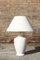 Lampada da tavolo grande bianca in terracotta di Alvino Bagni, Italia, anni '70, Immagine 2