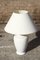 Grande Lampe de Bureau en Faïence Blanche par Alvino Bagni, Italie, 1970s 4