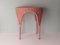Mid-Century Pink Wicker Coffee Table, 1960s, Image 4