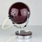 Lámpara de escritorio con forma de globo ocular Mid-Century de cerezo, Italia, años 60, Imagen 8