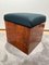 Art Deco Cubic Stool in Walnut Veneer, France, 1930s 6