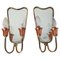 Mid-Century Modern Wall Sconces in the style of of Gio Ponti, 1950s, Set of 2 1