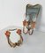 Mid-Century Modern Wall Sconces in the style of of Gio Ponti, 1950s, Set of 2 4