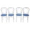 Chrome Dining Chairs, Italy, 1980s, Set of 4 1
