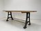 Industrial Wood and Steel Table, 1950s 4