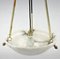 Art Deco Alabaster Pendant on Brass Chains, Former Czechoslovakia, 1930s 10