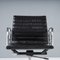 Black Leather Alu EA 117 Office Chair by Charles & Ray Eames for Vitra, 1990s 9