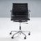 Sedia da ufficio EA 117 in pelle nera di Charles & Ray Eames per Vitra, anni '90, Immagine 2