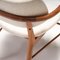 Walnut & Fabric Nissa Dining Chairs from Porada, 2010s, Set of 4, Image 9