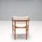 Walnut & Fabric Nissa Dining Chairs from Porada, 2010s, Set of 4 8