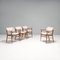 Walnut & Fabric Nissa Dining Chairs from Porada, 2010s, Set of 4 3