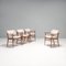 Walnut & Fabric Nissa Dining Chairs from Porada, 2010s, Set of 4, Image 3