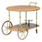 Brass Bar Cart from Cesare Lacca, 1960s, Image 1