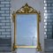 Console or Dressing Table with Marble Top and Carved Gilt Wood Mirror 65