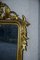 Konsolen- oder Frisiertisch mit Marmorplatte und geschnitztem Spiegel aus vergoldetem Holz 11