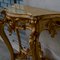 Console or Dressing Table with Marble Top and Carved Gilt Wood Mirror 59
