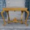Console or Dressing Table with Marble Top and Carved Gilt Wood Mirror 50