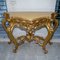 Console or Dressing Table with Marble Top and Carved Gilt Wood Mirror, Image 53