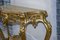 Console or Dressing Table with Marble Top and Carved Gilt Wood Mirror 38