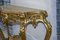 Consolle o toeletta con ripiano in marmo e specchio in legno dorato intagliato, Immagine 38