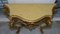Console or Dressing Table with Marble Top and Carved Gilt Wood Mirror 31