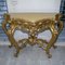 Console or Dressing Table with Marble Top and Carved Gilt Wood Mirror 63
