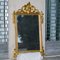 Console or Dressing Table with Marble Top and Carved Gilt Wood Mirror 22