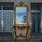 Consolle o toeletta con ripiano in marmo e specchio in legno dorato intagliato, Immagine 36