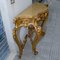 Console or Dressing Table with Marble Top and Carved Gilt Wood Mirror 47