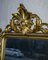 Konsolen- oder Frisiertisch mit Marmorplatte und geschnitztem Spiegel aus vergoldetem Holz 17