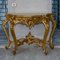 Console or Dressing Table with Marble Top and Carved Gilt Wood Mirror 57