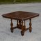 French Extendable Walnut Wood Table with Turned Legs, France, 1870s 3