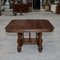 French Extendable Walnut Wood Table with Turned Legs, France, 1870s 5