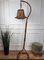 Bohemian Modernist Italian Bamboo Rattan Tall Floor Lamp, Image 9