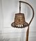 Bohemian Modernist Italian Bamboo Rattan Tall Floor Lamp, Image 7