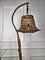 Bohemian Modernist Italian Bamboo Rattan Tall Floor Lamp 5