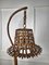 Bohemian Modernist Italian Bamboo Rattan Tall Floor Lamp, Image 6