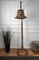 Bohemian Modernist Italian Bamboo Rattan Tall Floor Lamp, Image 4