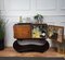 Mid-Century Art Deco Italian Walnut Burl & Mirror Mosaic Dry Bar Sideboard by Paolo Buffa, 1940s, Image 2