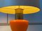 Lampadaire Vintage en Verre Opalin Orange, 1970s 10