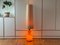 Vintage Floor Lamp in Orange Opal Glass, 1970s 9