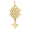 18 Karat Yellow Gold Holy Spirit Pendant, 1960s, Image 1