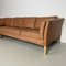 Danish Stouby Camel Brown Leather Corner Sofa, 1970s 8