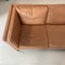 Danish Stouby Camel Brown Leather Corner Sofa, 1970s 6