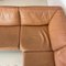 Danish Stouby Camel Brown Leather Corner Sofa, 1970s 5