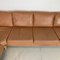 Danish Stouby Camel Brown Leather Corner Sofa, 1970s 4