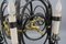 Art Deco Wrought Iron and Brass Chandelier with Animals, 1920s, Image 12