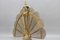 Antiker Französischer Klappbarer Pfauen Fan Kaminschirm aus Messing & Bronze, 1920er 4